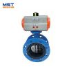 pneumatic flange type soft seal butterfly valve